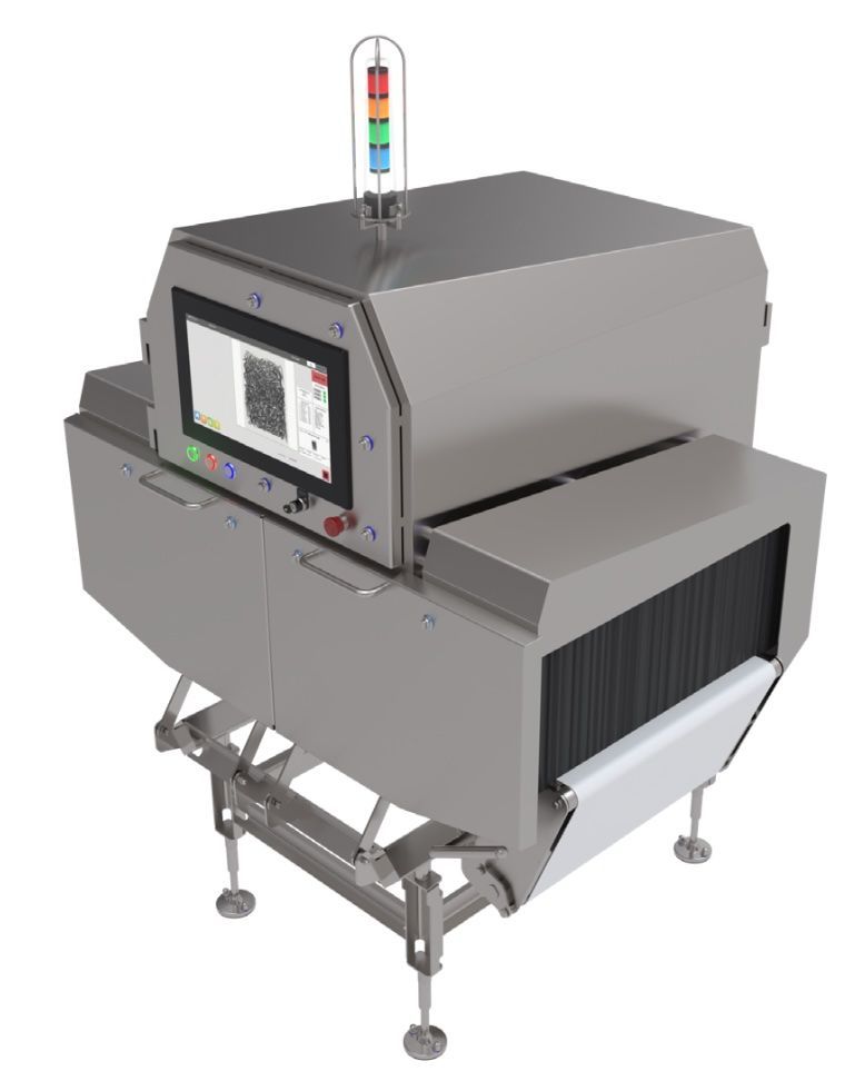 HRX508AQ food X-ray inspection system shown as an example configuration